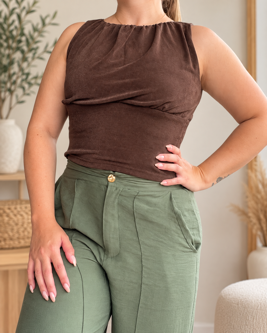 Blusa Amélie Mocha