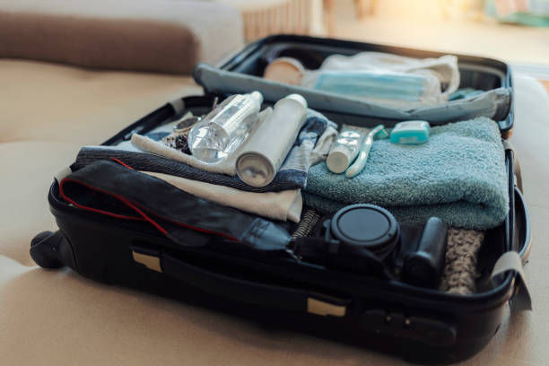 packed suitcase