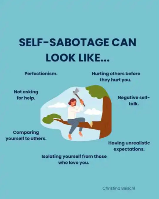 signs, behavior and patterns of self-sabotage