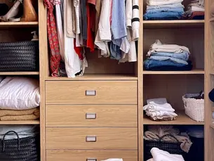 A capsule wardrobe