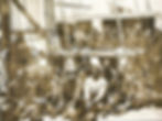 A haunting photograph of African men aboard a slave ship, likely moments before or after their forced transatlantic journey. Their expressions, though calm, carry the weight of suffering, resistance, and survival. Scenes like this echo the stories passed down by Akassa elders, of tunnels, trauma, and trade cloaked in silence