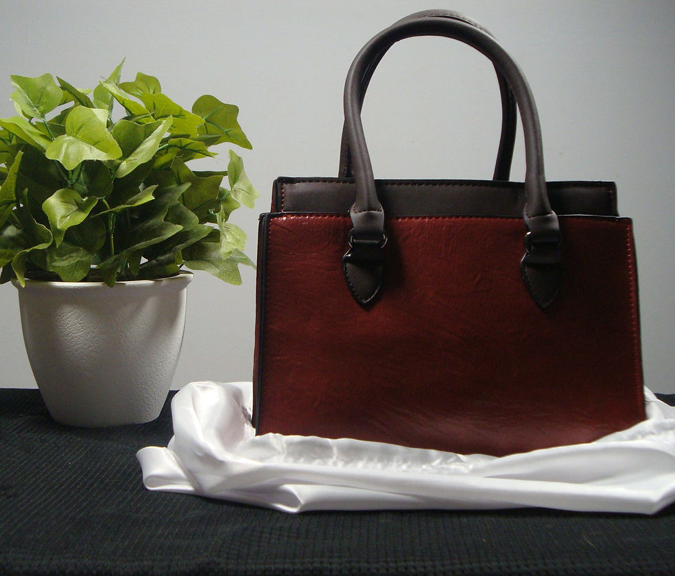 Thumbnail: Burgundy Structured Top-Handle Satchel Bag Set | Trendy Treasures