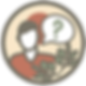 Persona con signo de interrogación y ramas de olivo