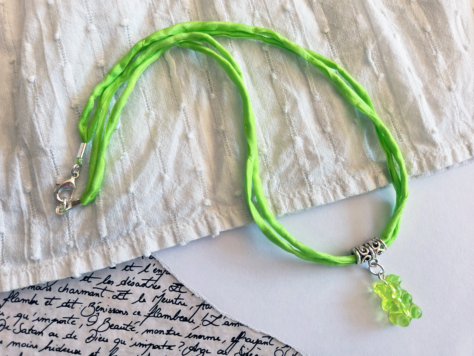 Gummy Bear Necklace - Green