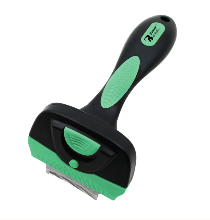 Baxter&Bella - Outil de mue incurvé auto-nettoyant - chat - tout poils