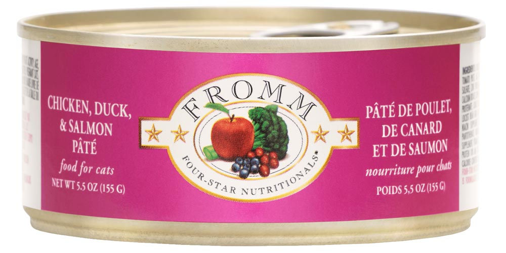 Fromm 4-Star - Paté pour Chats - Poulet, Canard & Saumon