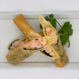 Kings Kitchen Dim Sum Shrimp and Garlic Spring Rolls