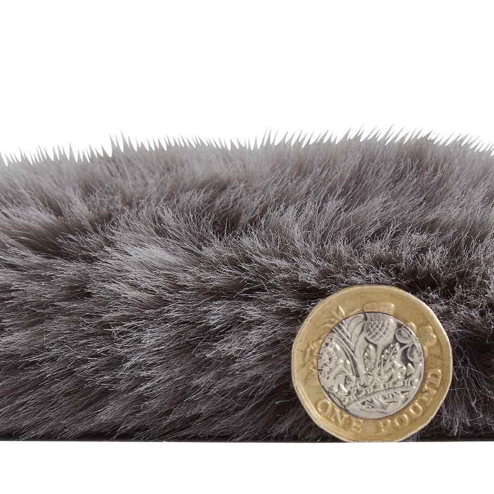 Thumbnail: Super Teddy Faux Sheepskin - Double Sheepskin Grey