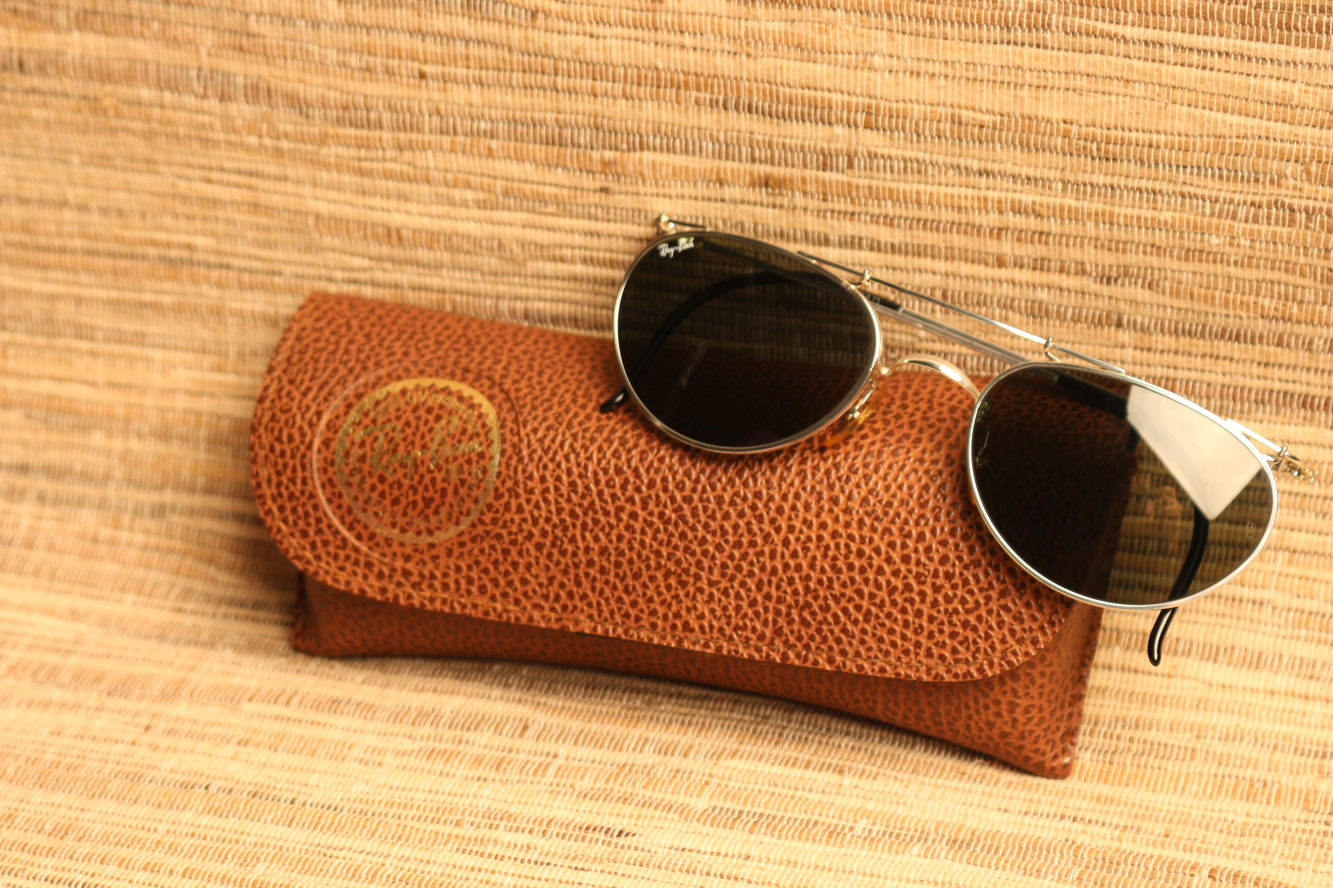 Ray-Ban W1536 Deco Metal Oval Silver Arista Sunglasses