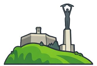 The Citadel and the Liberty Statue on Gellért Hill