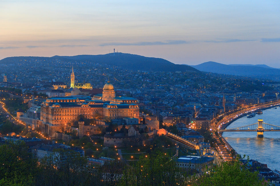 The view of the Castle District from Gellert Hill in Budapest, source: unsplash.com
