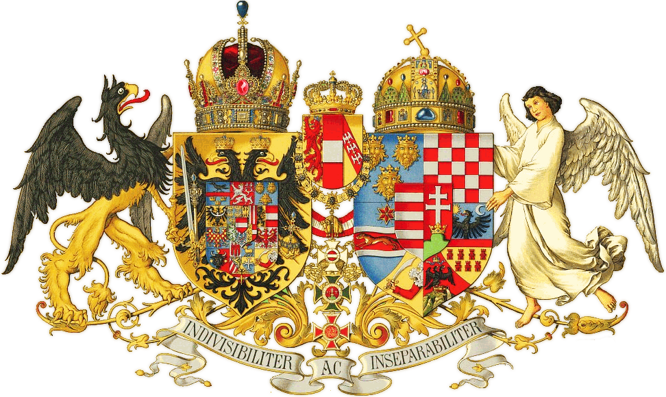 The official coat of arms of Austria-Hungary from 1867 until 1918