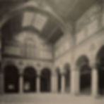 The Romanesque Hall of the Museum of Fine Arts in Budapest in 1906, source: Fortepan