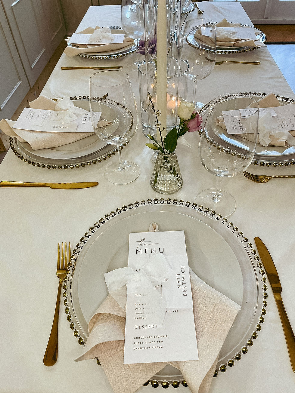 Thumbnail: 'The Minimalist' Menu Place Card