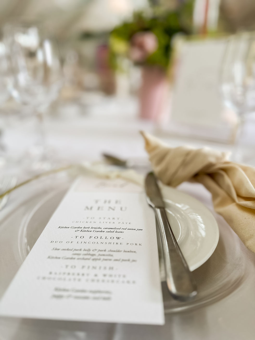 Thumbnail: 'The Minimalist' - Menu Place Card