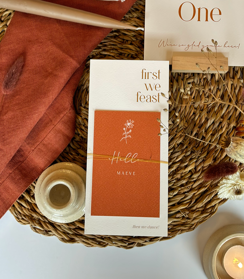 Thumbnail: 'Boho' - Menu Place Card
