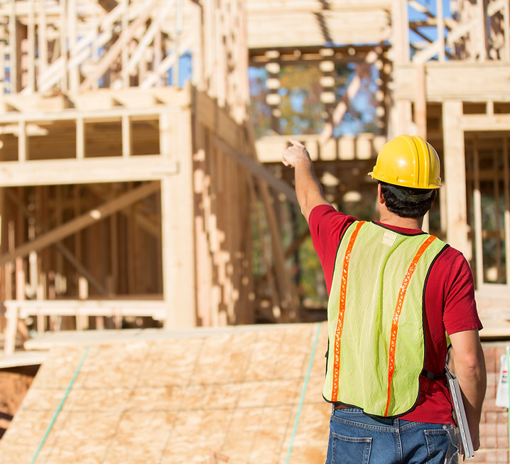 Construction Worker Inspecting