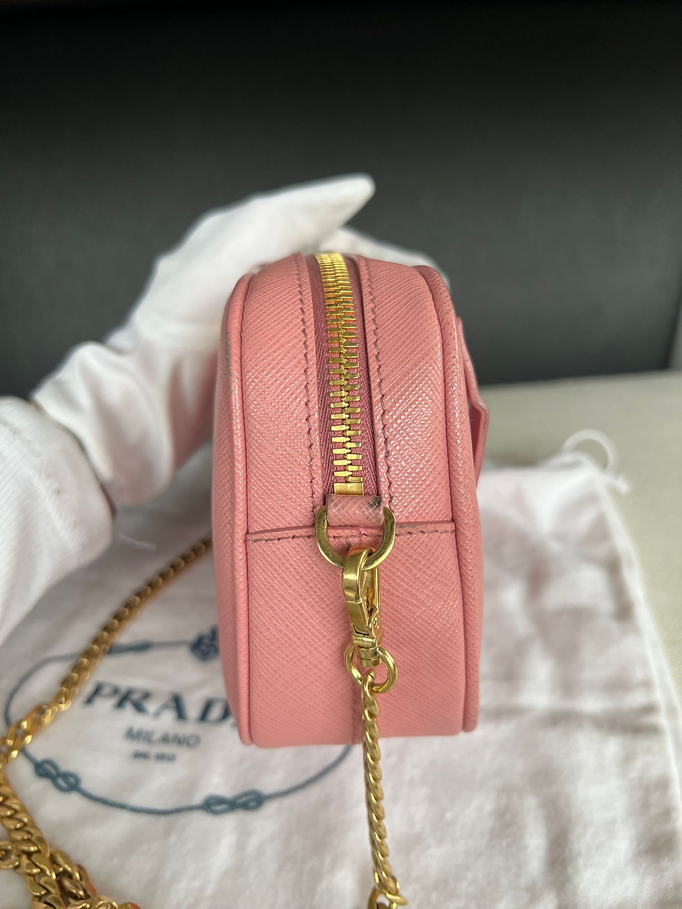 Thumbnail: Prada Saffiano Cross Body Bag