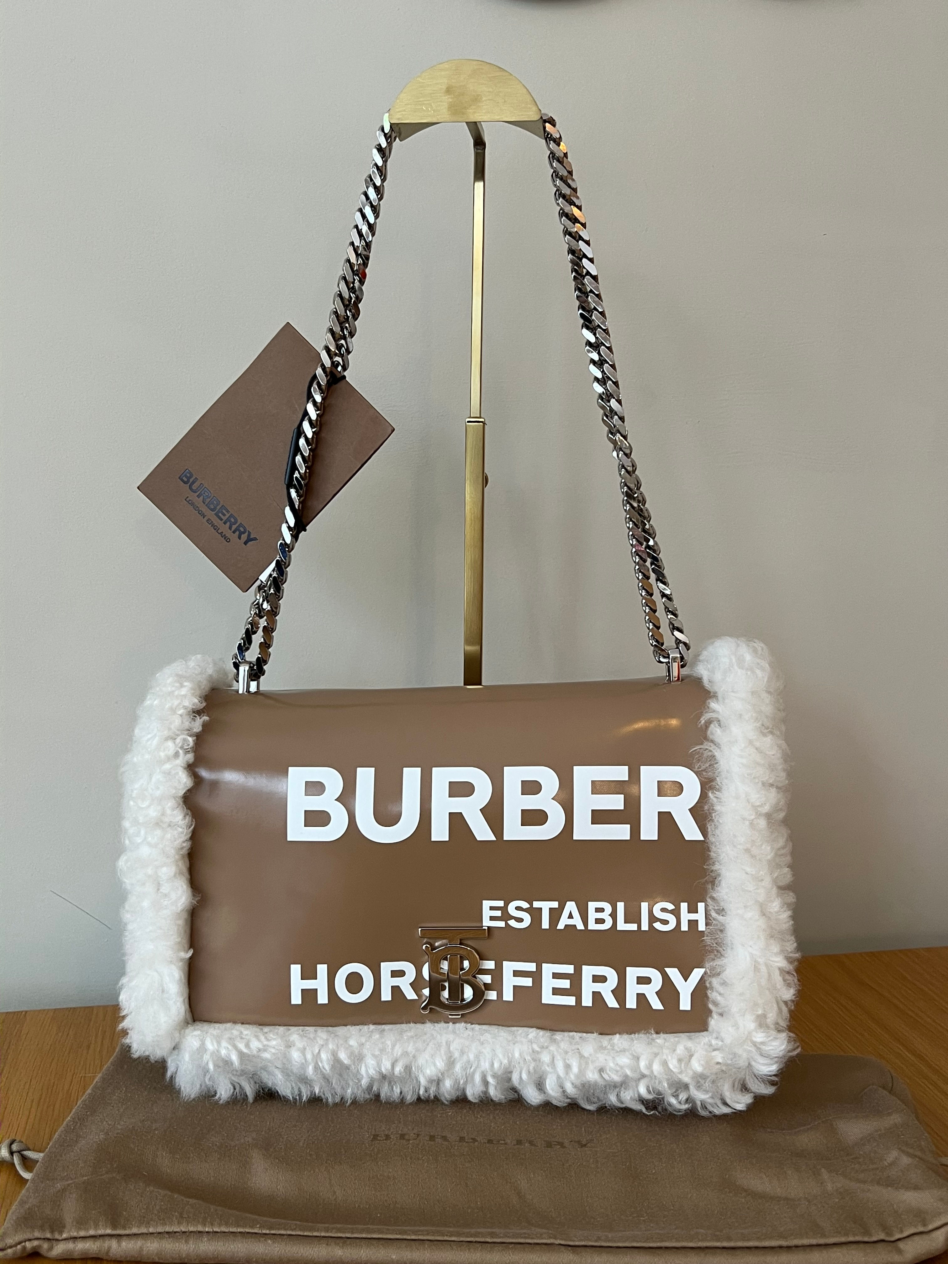 Burberry Shearling Horseferry Bag