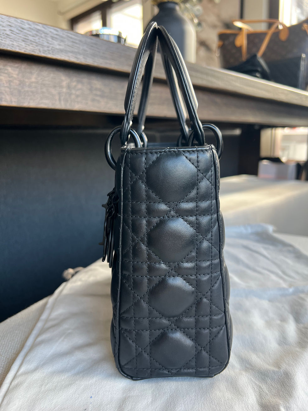 Thumbnail: Lady Dior Small Matte Black 