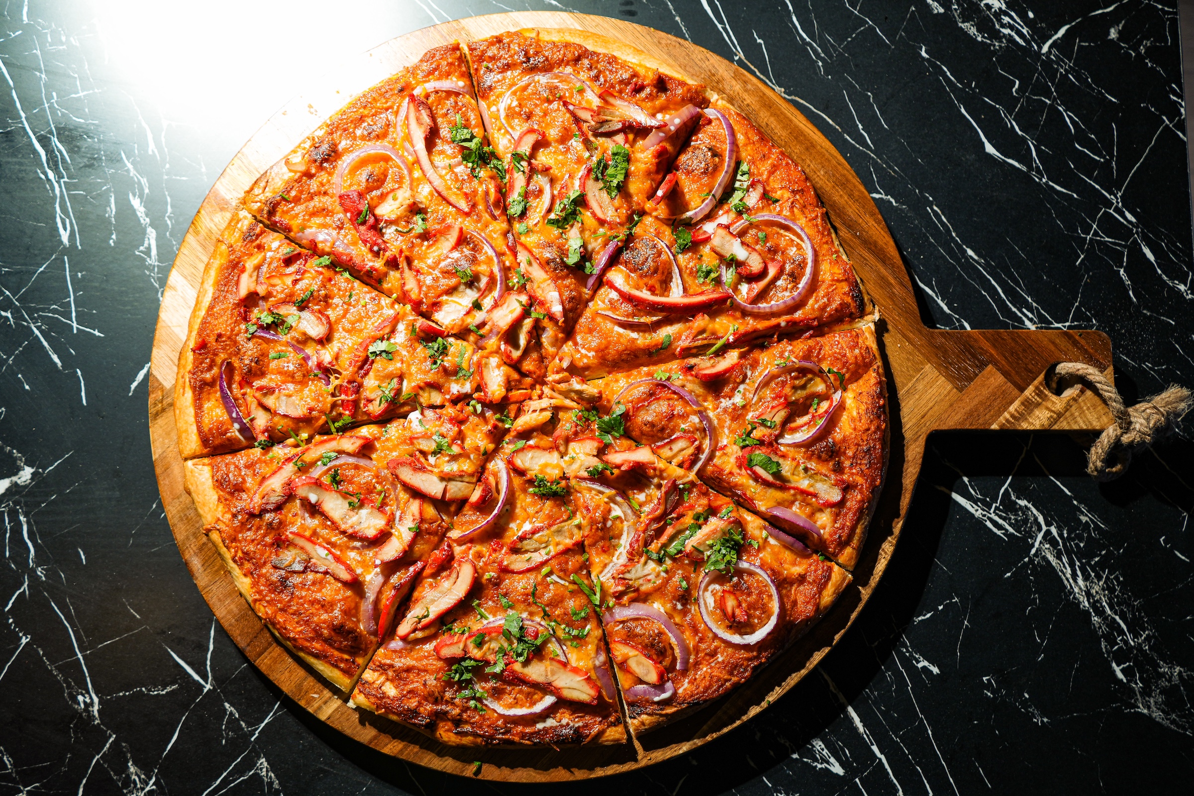 Butter Chicken Pizza from Spices and Slices