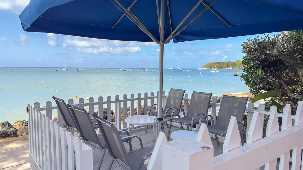 Lower villa beach deck