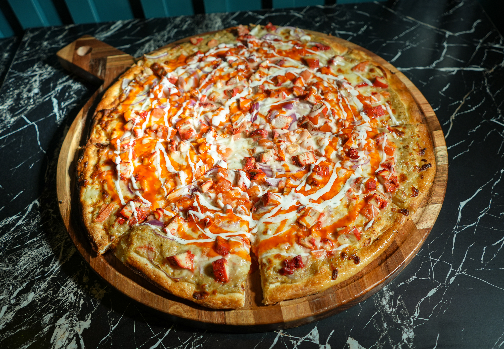 Buffalo Chicken Pizza from Spices and Slices