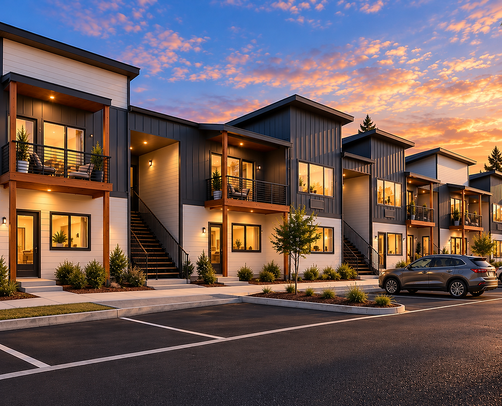 Modern Townhomes at Sunset.png