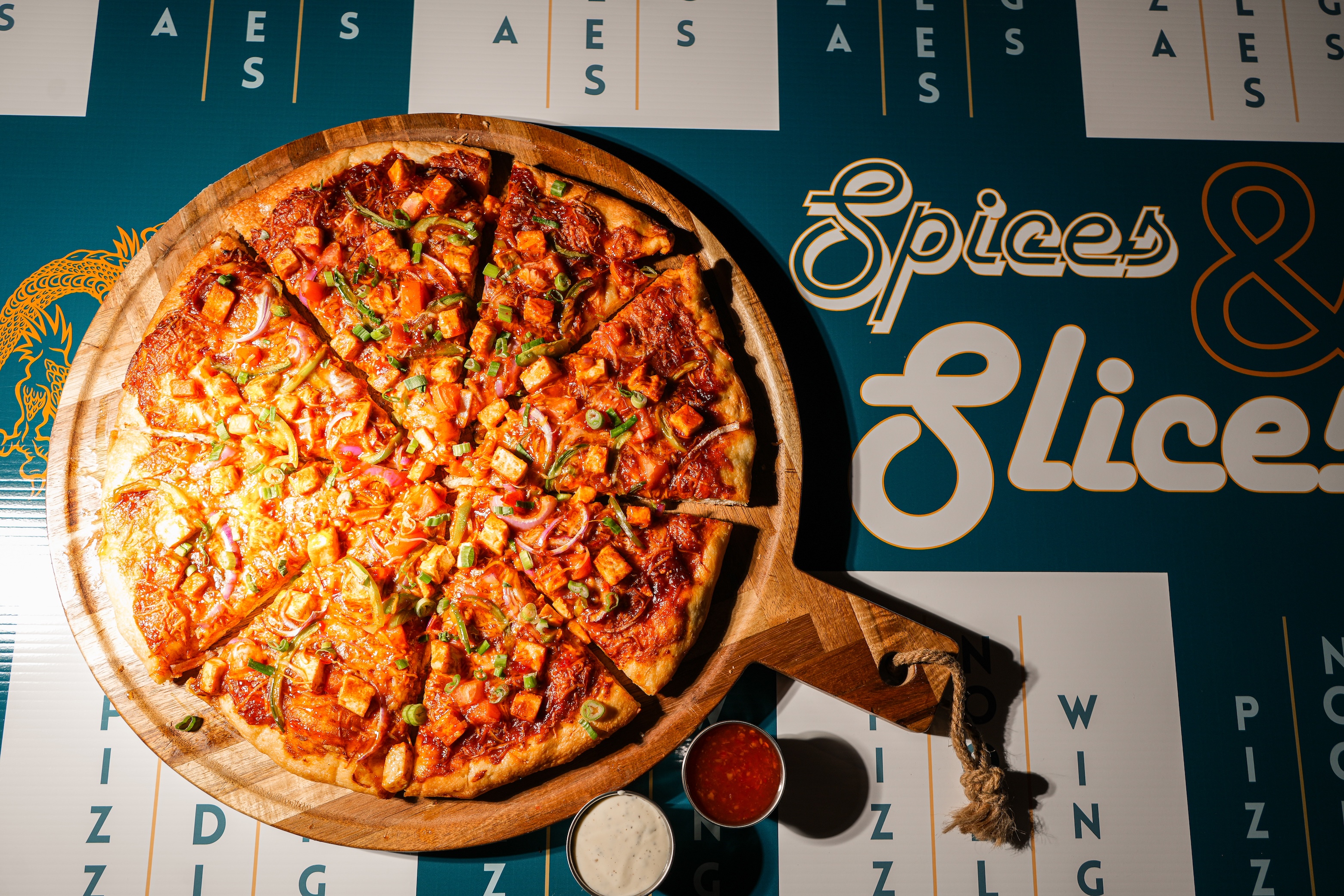Chili Paneer Pizza from Spices and Slices