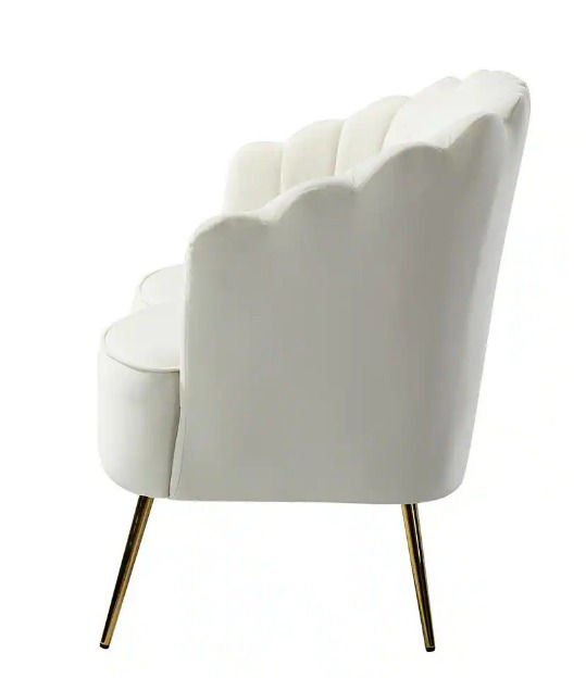 Thumbnail: Ivory Velvet Petal Settee