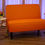 Thumbnail: Orange Armless Settee