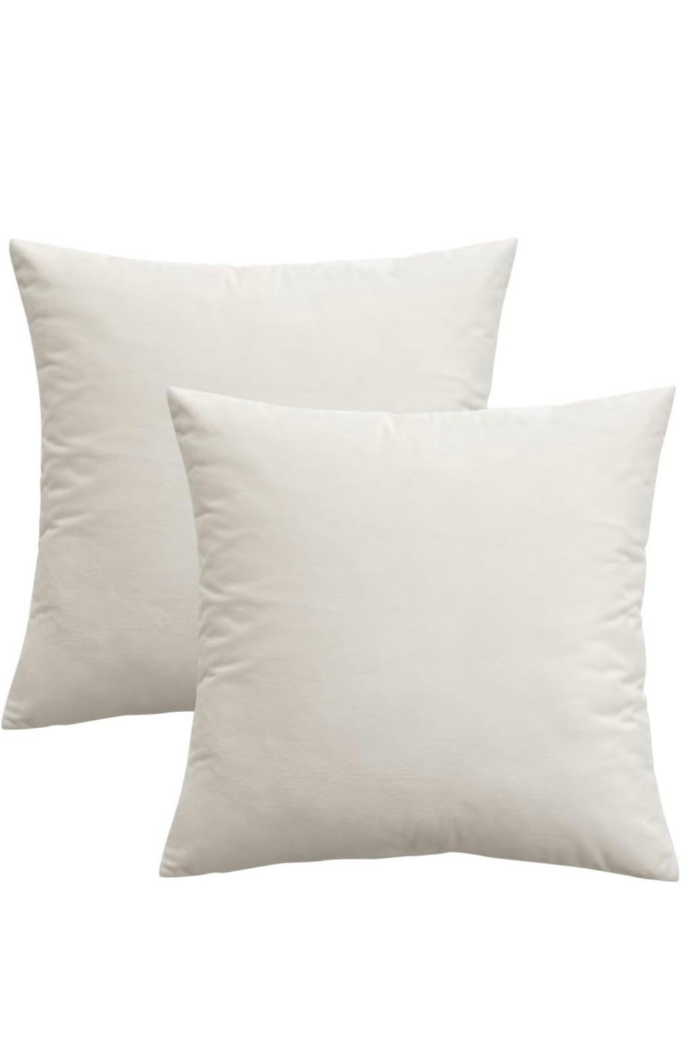 Velvet Pillows - Ivory