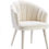 Thumbnail: Ivory Velvet Petal Chair
