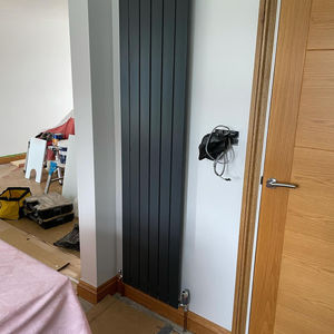 designer radiator installation