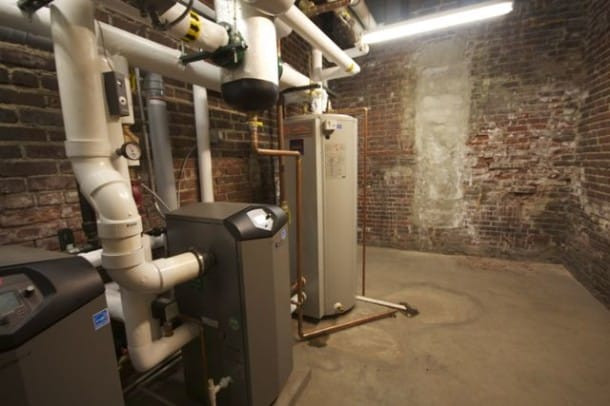 A retrofit boiler system is put into place as a perfect solution to minimize the intrusion of tenant space