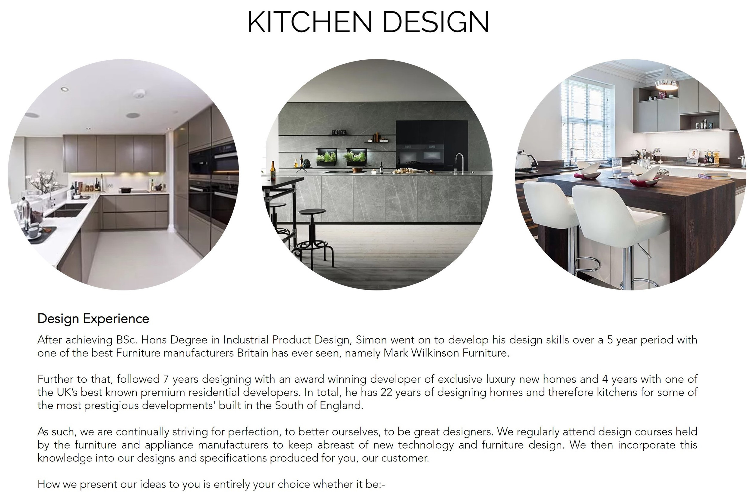 Kitchens CREATIVITY SPECIFIED