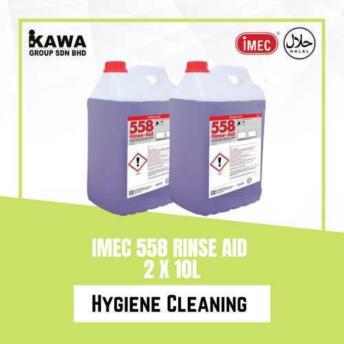 Q Rinse Machine Clean IMEC-558 Halal Dishwasher Rinse Aid 2x10L | IKAWA