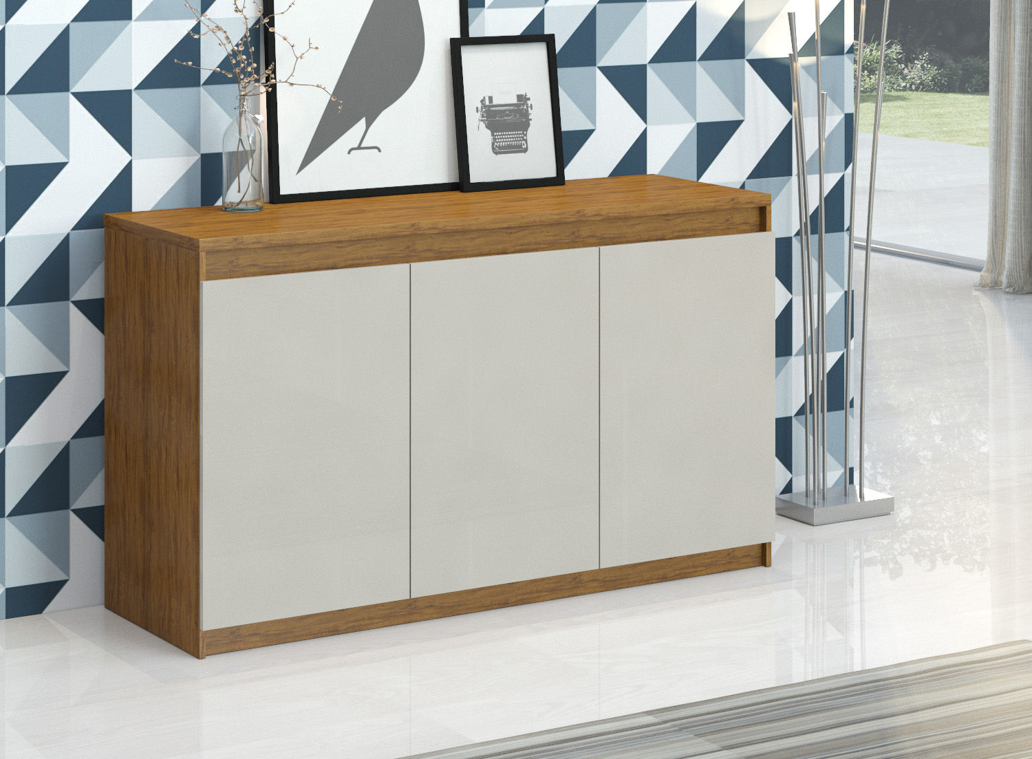 BUFFET GERMANI IMBUIA / OFF WHITE
VIERO MÓVEIS