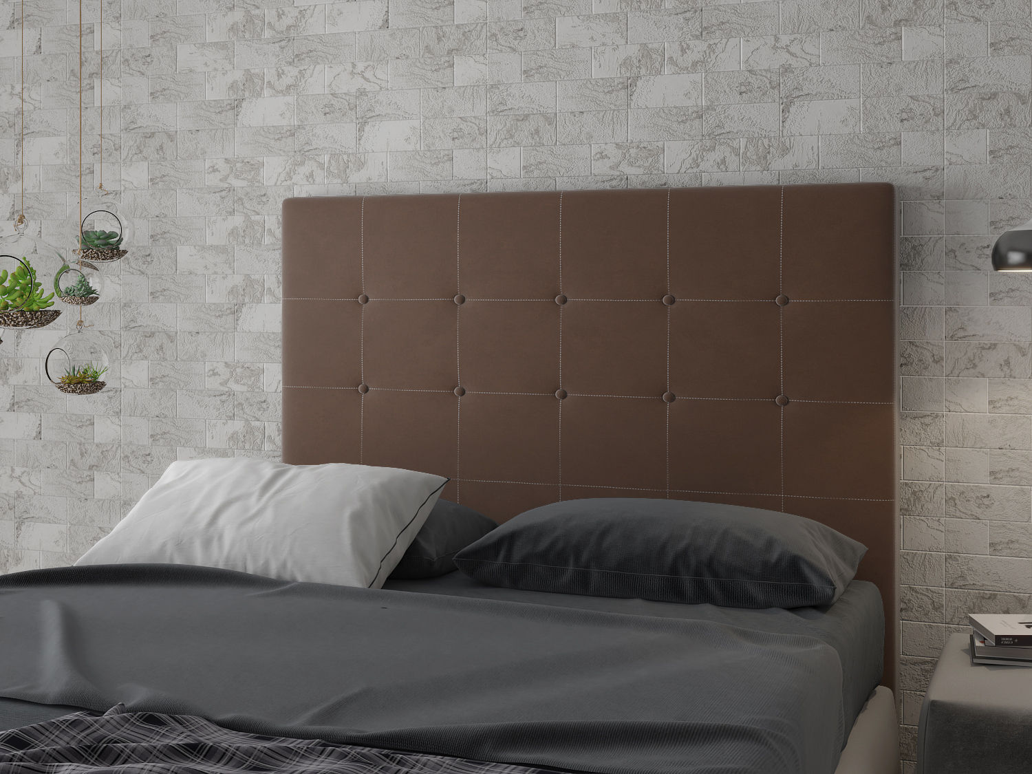 CABECEIRA DREAM 1,40X1,25 VELUDO CAFÉ
VIAN