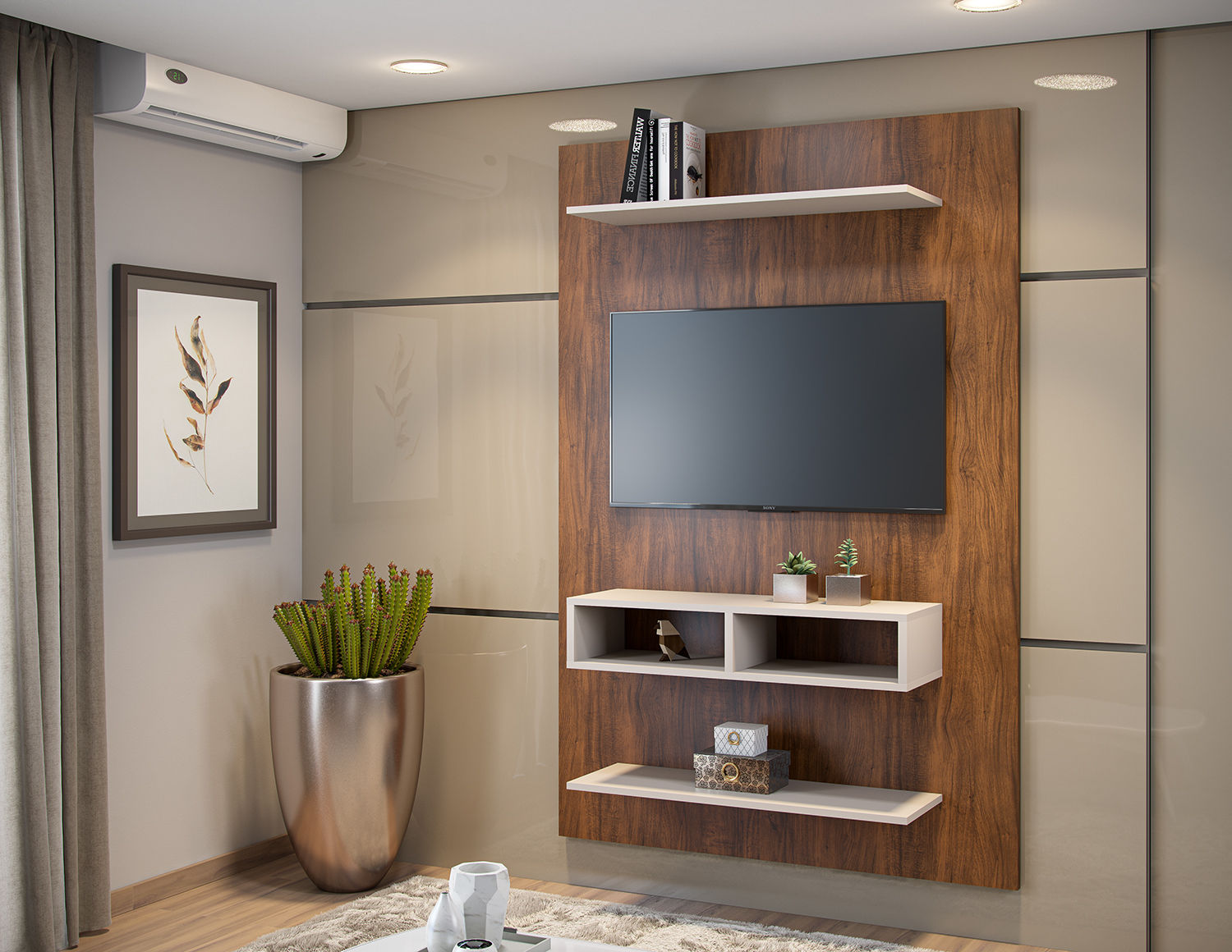 PAINEL DELTA IMBUIA PARA TV ATÉ 43 POLEGADAS/ OFF WHITE
VIA MÓVEIS