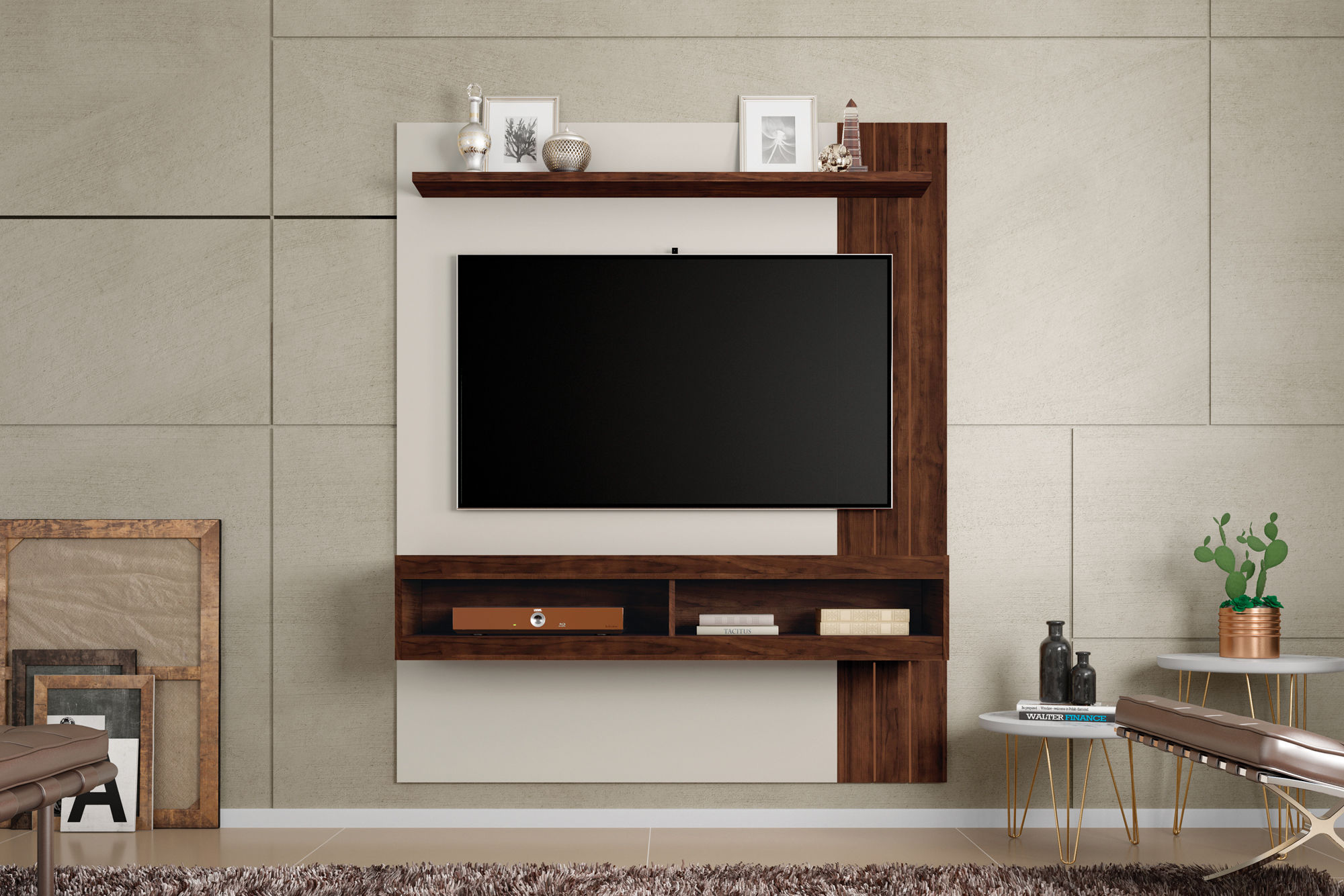 PAINEL NORTON 1.5 PARA TV ATÉ 55 POLEGADAS OFF WHITE / HAVANA
CAEMMUN