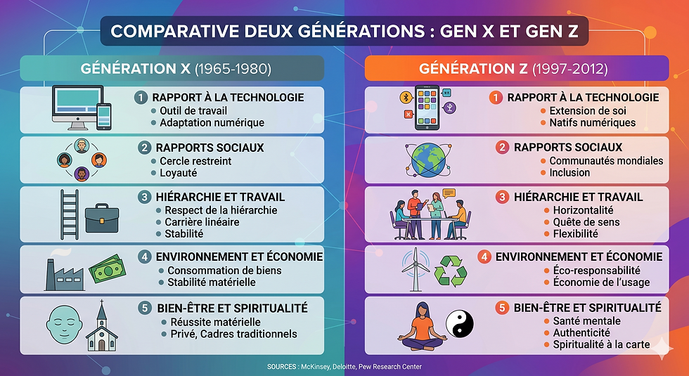 Le Choc des Mondes : Quand la Génération X Recrute la Génération Z