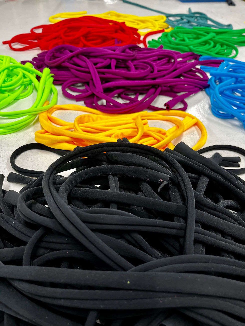 Thumbnail: Tongue Tie - Lycra (Pack of 5)