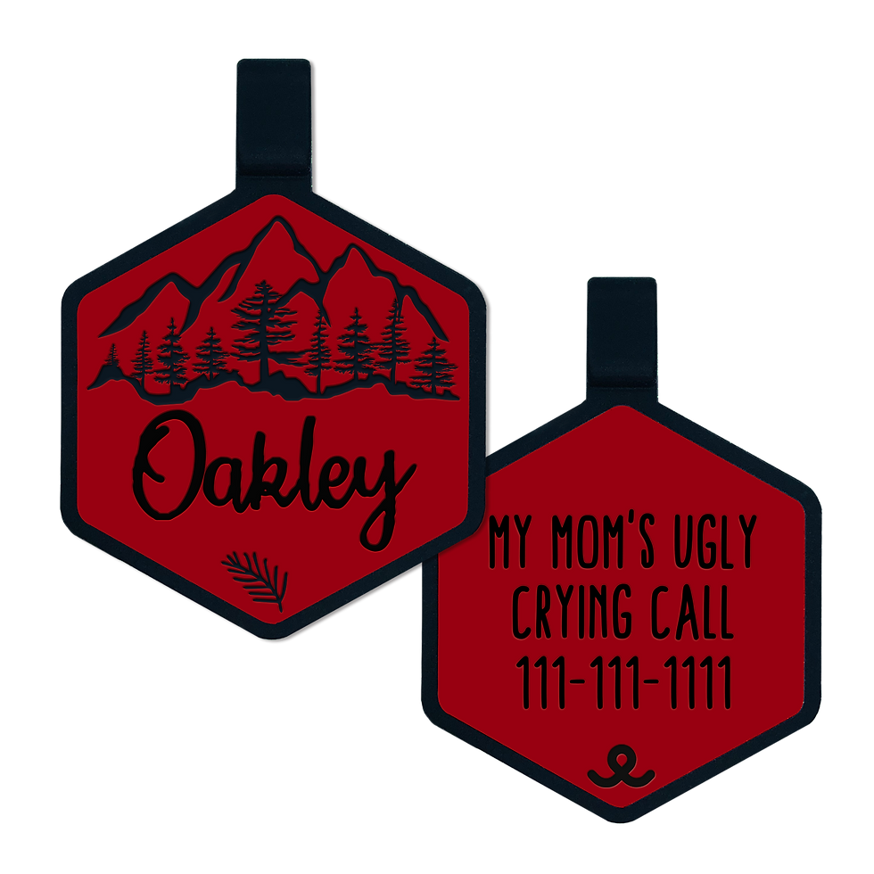 Thumbnail: Mountain Forest Silicone Tag