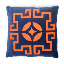 Medallion - Orange on Blue