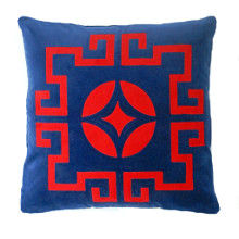 Medallion - Red on Dark Blue