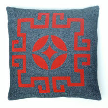 Medallion - Red on Grey