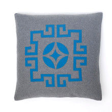 Medallion - Blue on Grey