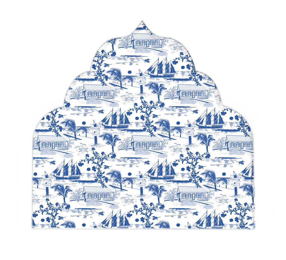 Headboard - Cayman Toile