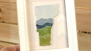 Vermont State Watercolor Ornament